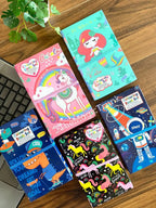 2 in 1 scratch & colouring book