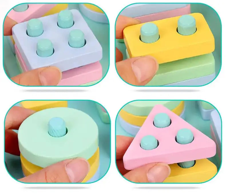 4 Coloumn Shape Sorter toy