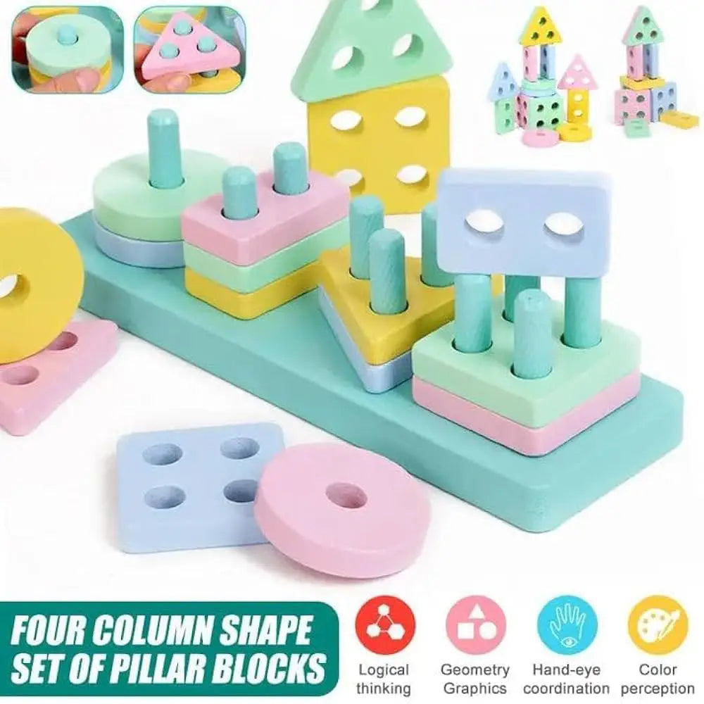 4 Coloumn Shape Sorter toy