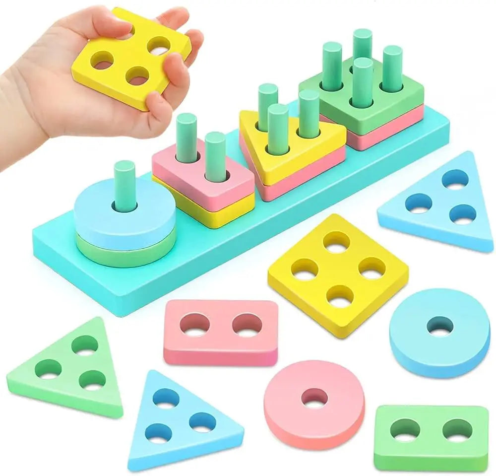 4 Coloumn Shape Sorter toy
