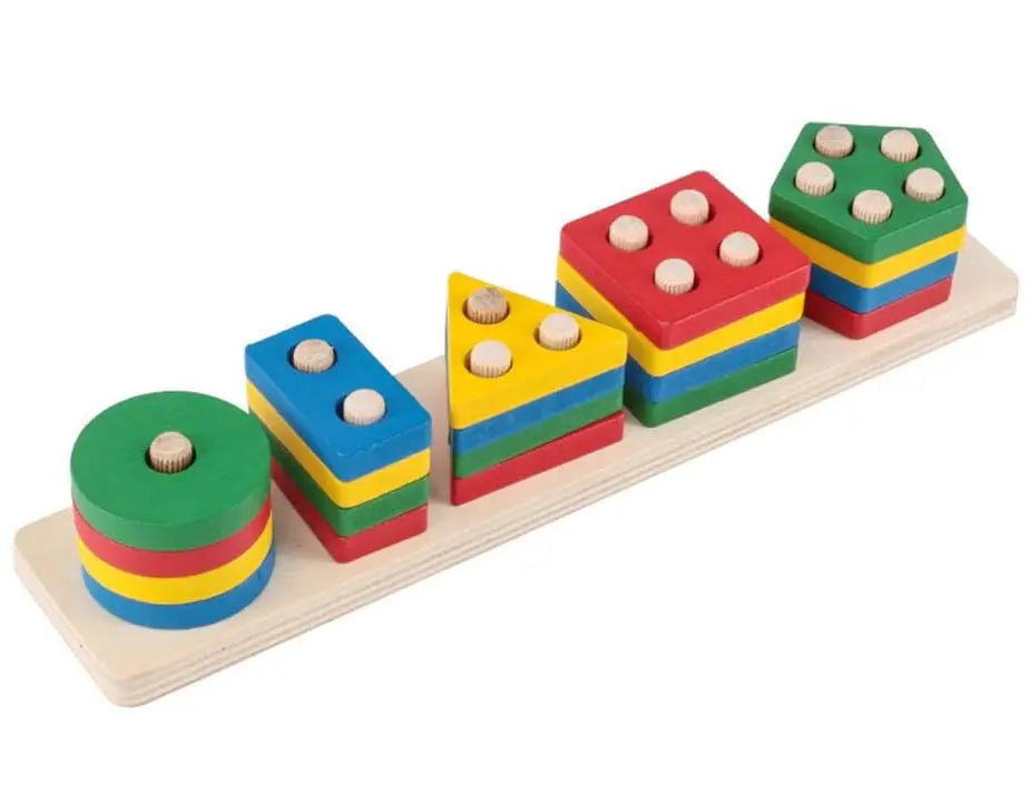 5 Coloumn Shape Sorter toy