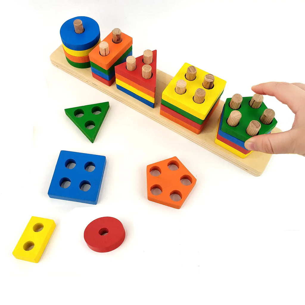 5 Coloumn Shape Sorter toy