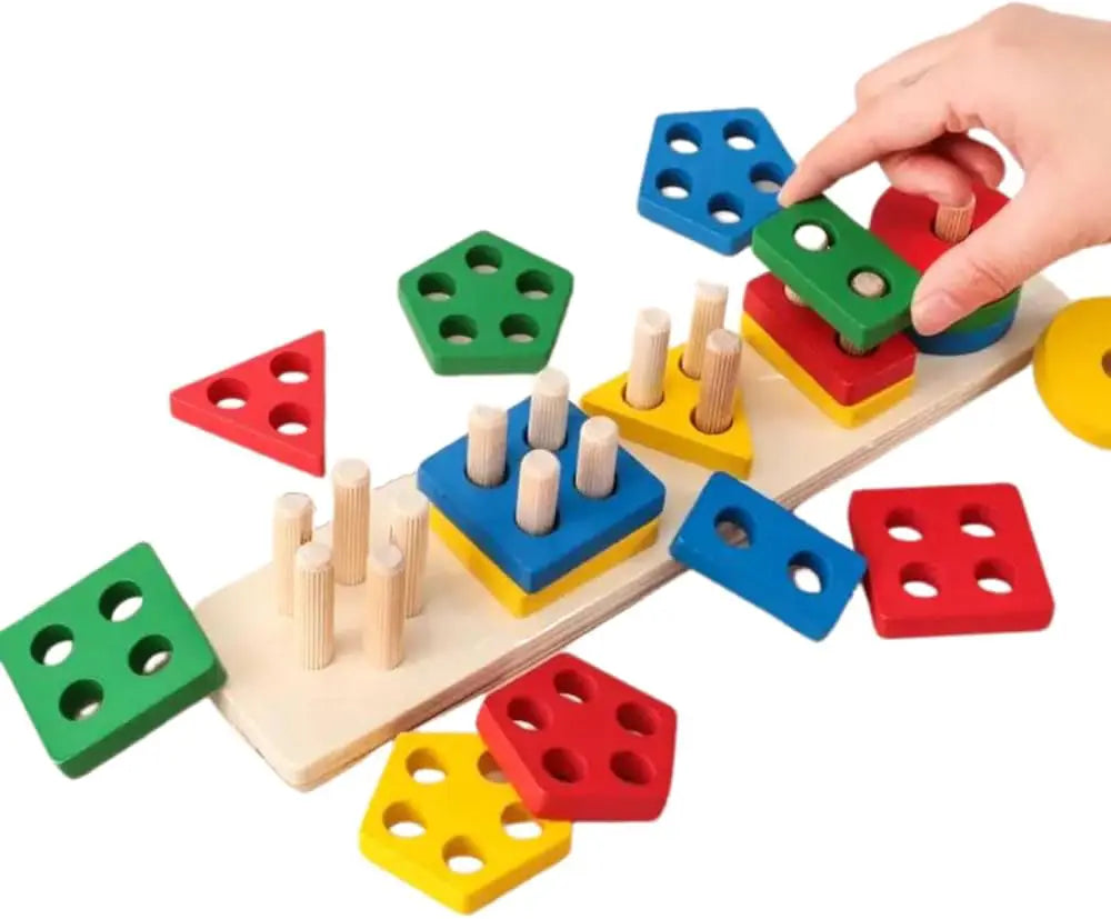 5 Coloumn Shape Sorter toy