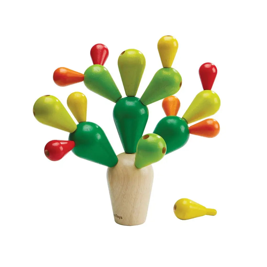 Cactus block puzzle wooden stacking & balancing game