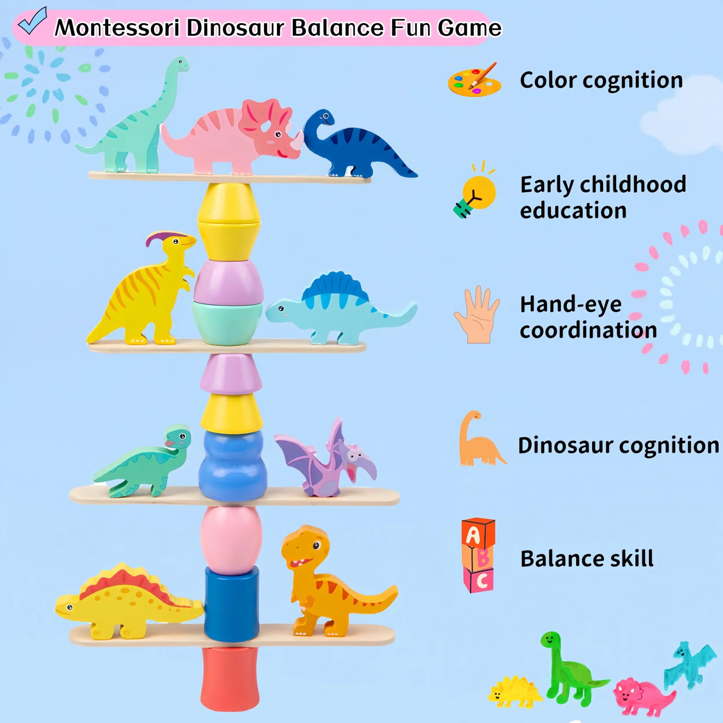 Dinosaur balance block