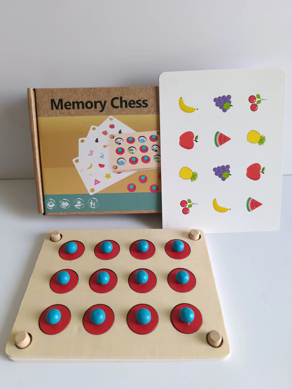 Memory game for kids -wooden educational toy