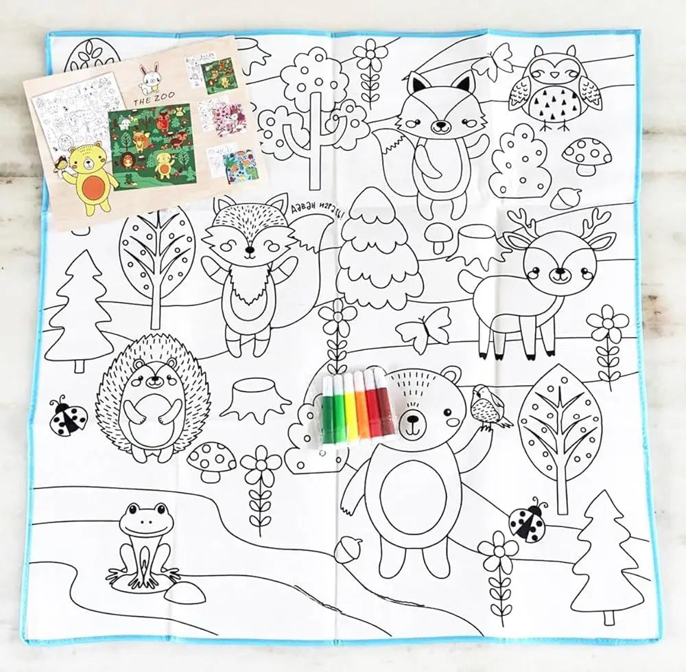 Reusable colouring mat