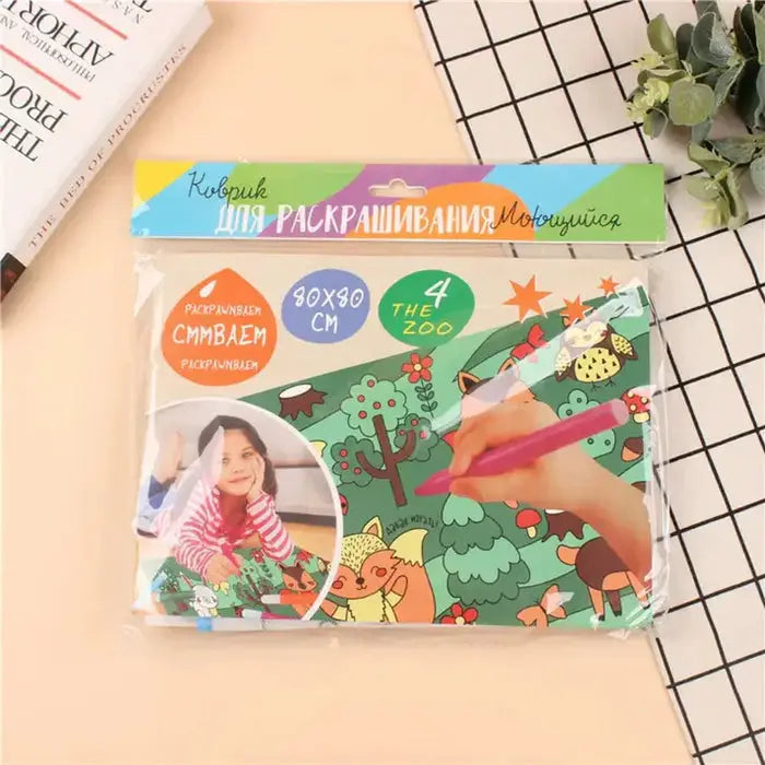 Reusable colouring mat