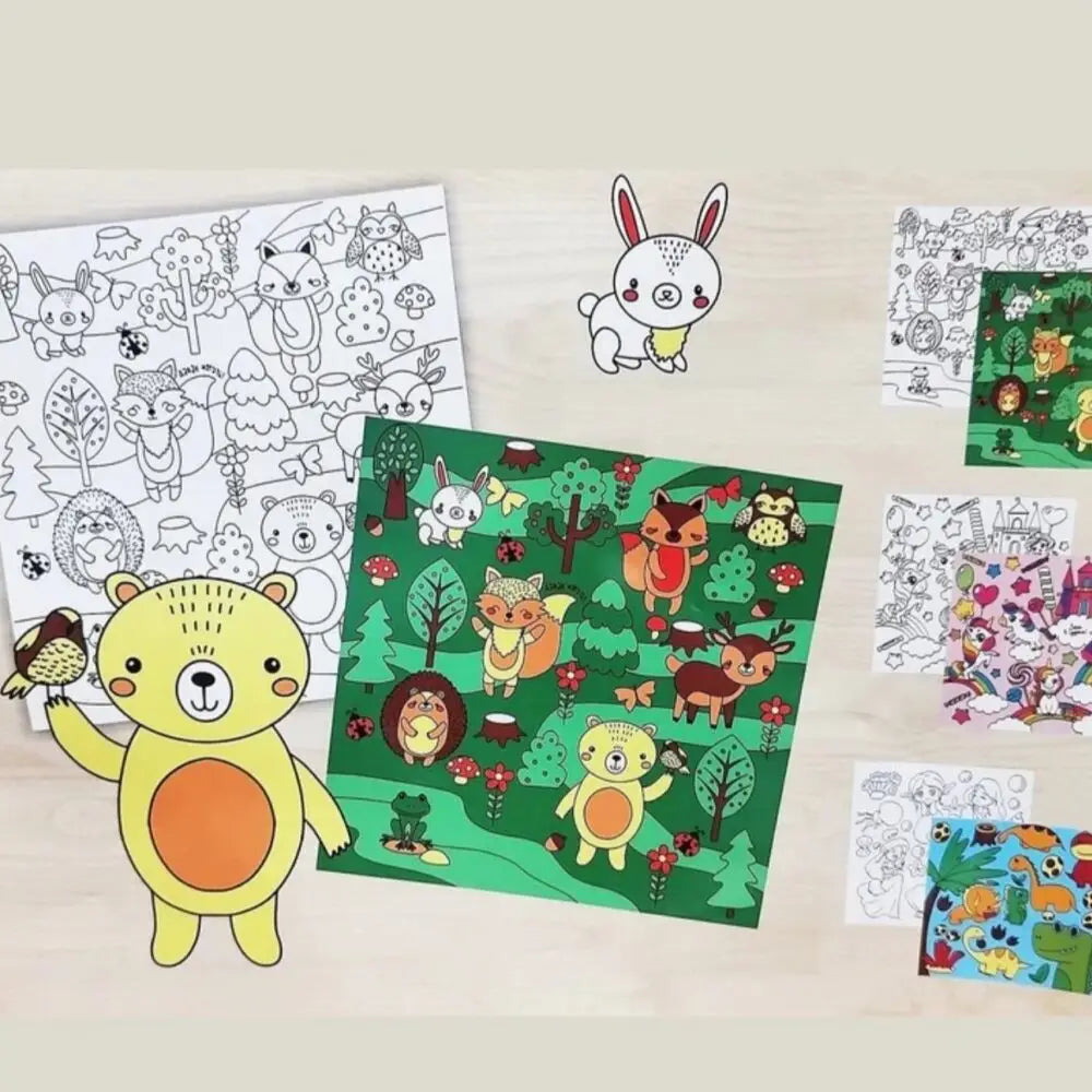 Reusable colouring mat