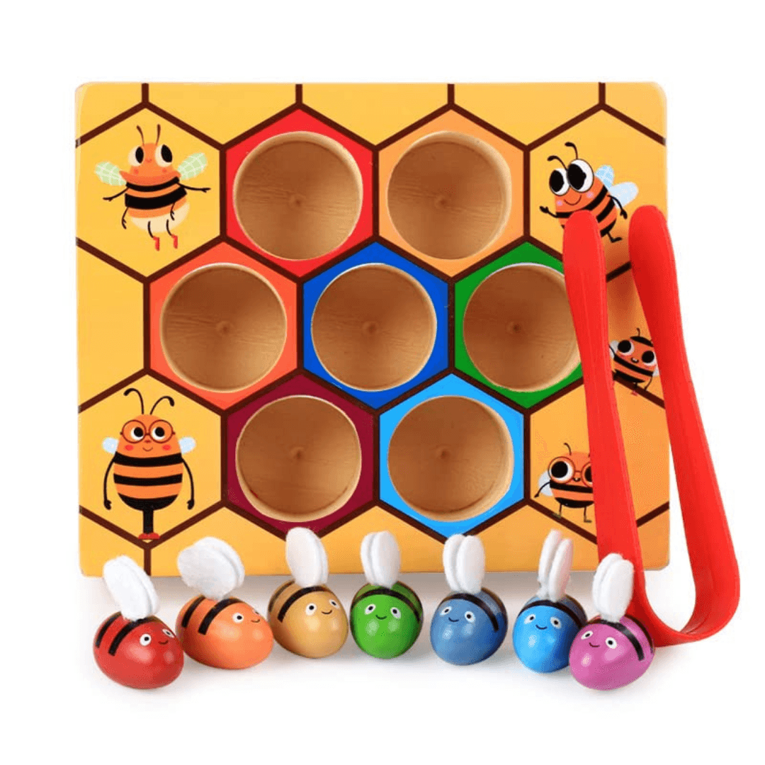 Wooden Bee Catching toy