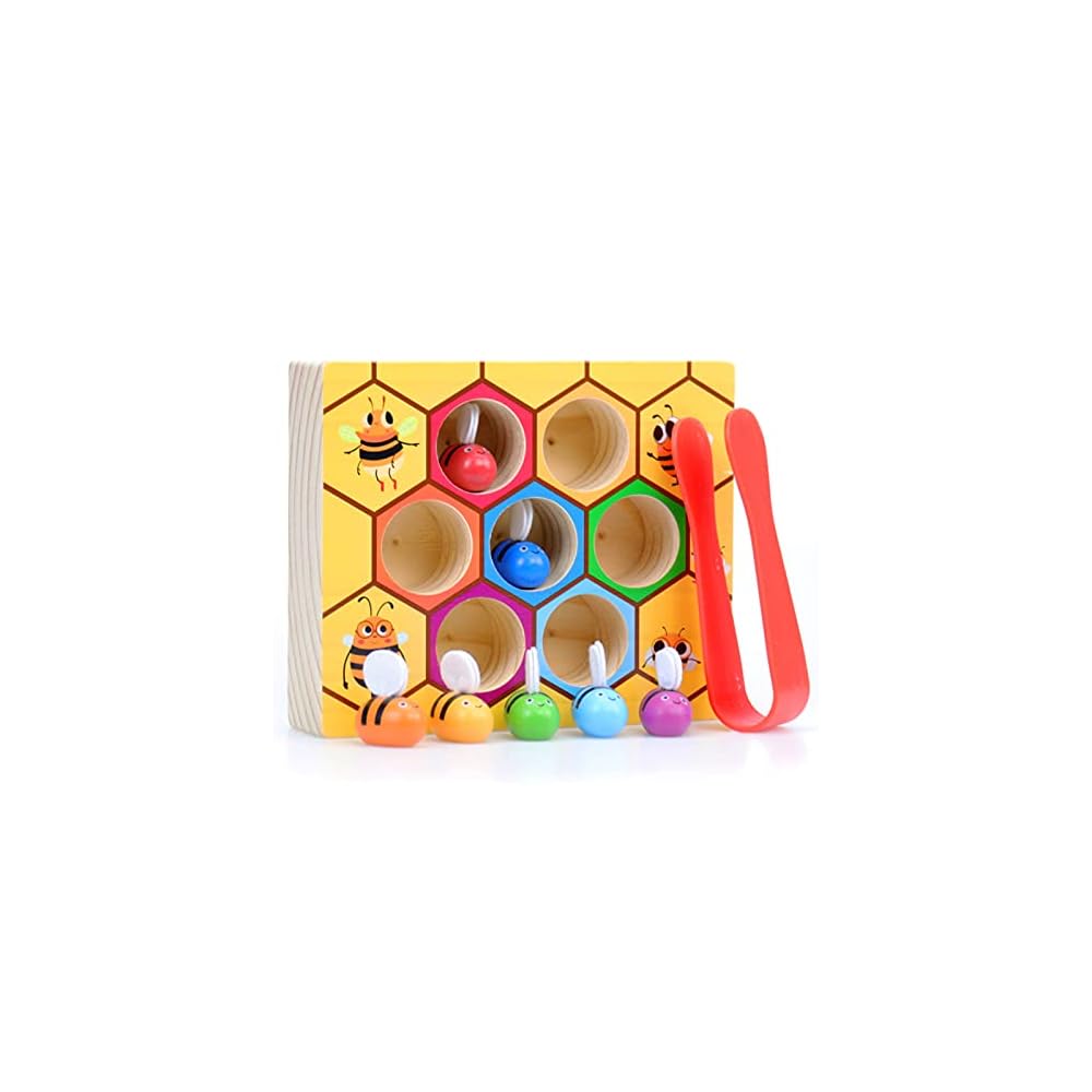 Wooden Bee Catching toy