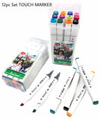 Touch cool  Dual tip Marker set -12pc