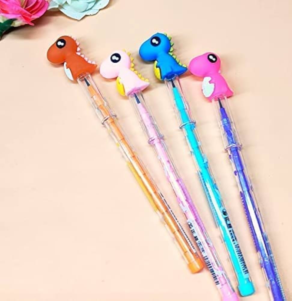 Pencil with Dino topper