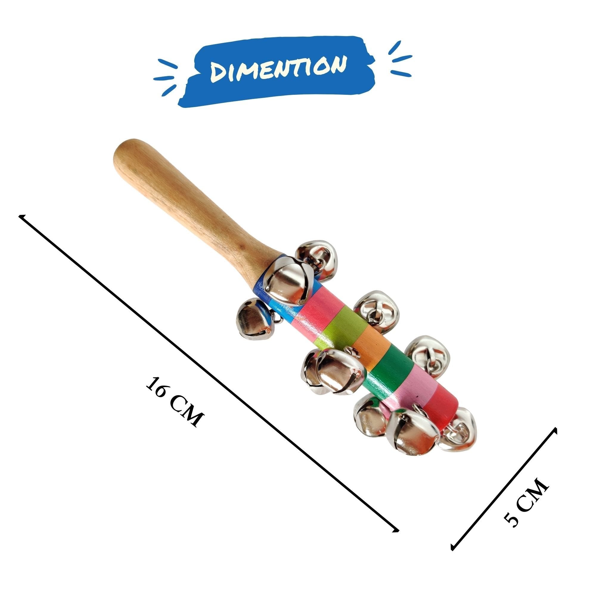 Rainbow Bell Rattle
