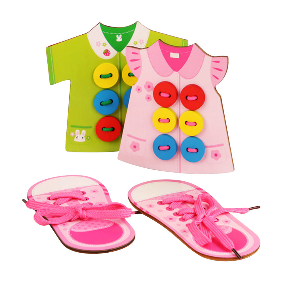 Button and Shoe Lacing