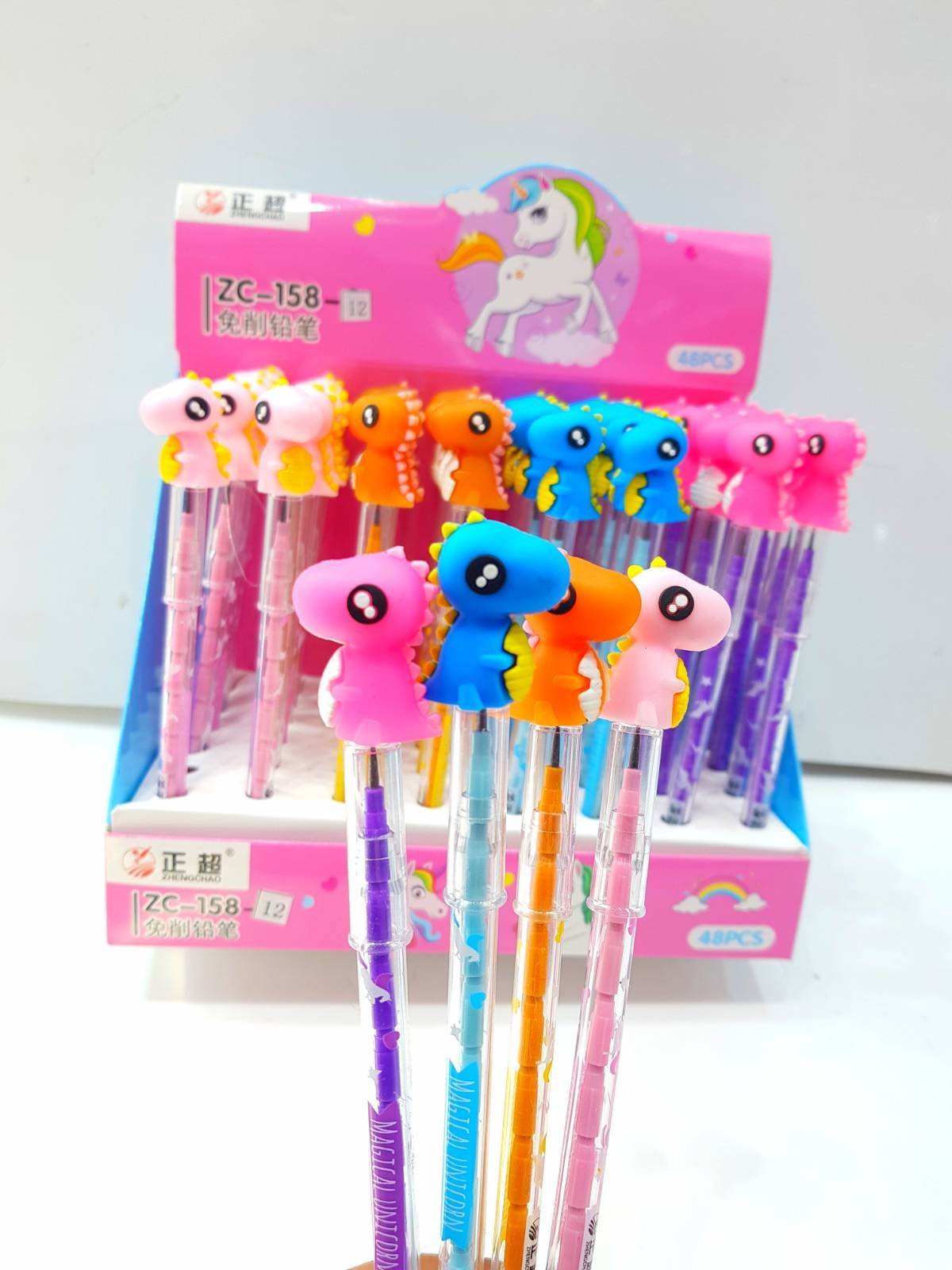 Pencil with Dino topper