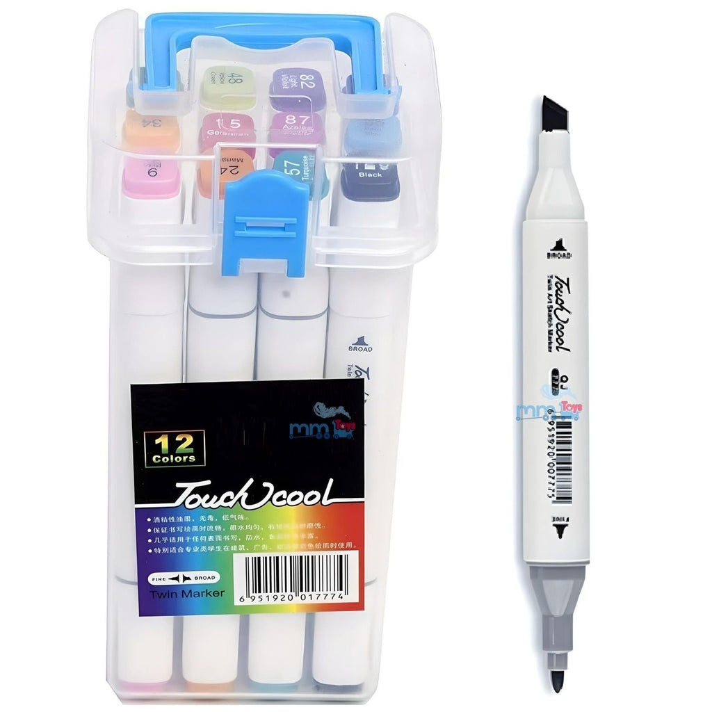 Touch cool  Dual tip Marker set -12pc