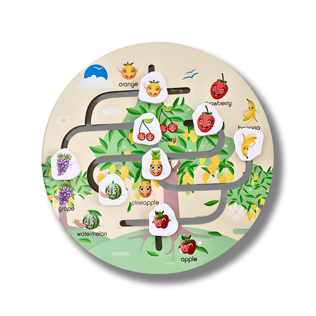 Maze- Fruit/Animal/Number