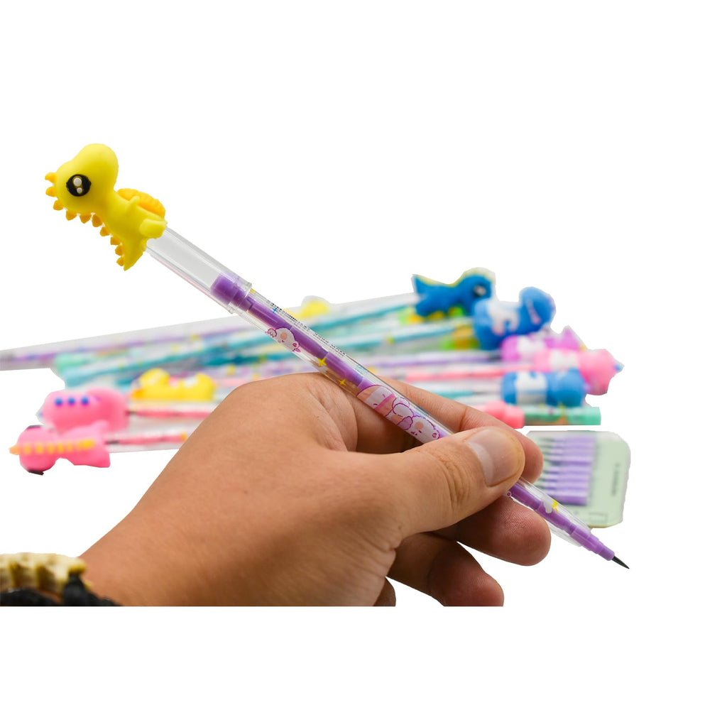 Pencil with Dino topper