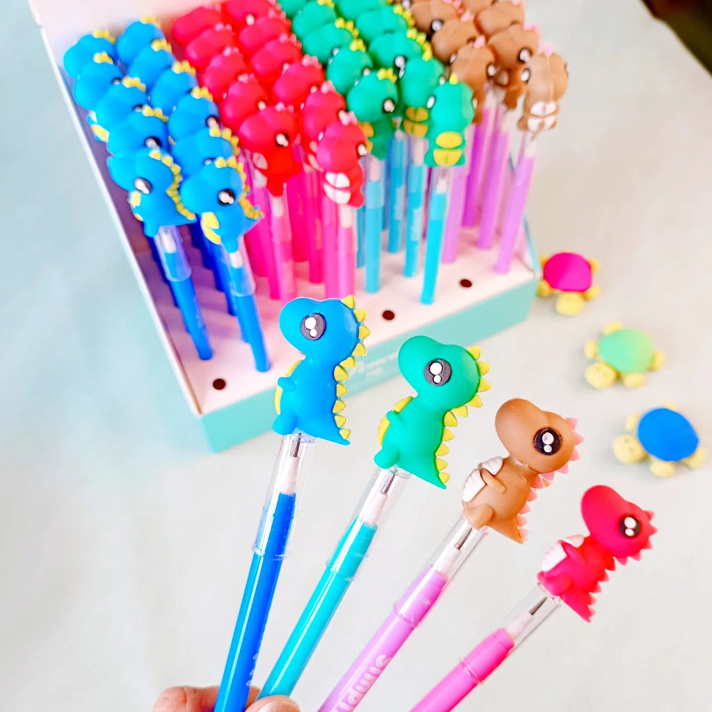 Pencil with Dino topper