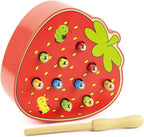 Strawberry Worm Magnet toy